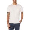 imageAmazon Essentials Mens TShirts ShortSleeve Crewneck Pocket Cotton 2PackGrey HeatherPale Pink