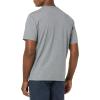 imageAmazon Essentials Mens TShirts ShortSleeve Crewneck Pocket Cotton 2PackGrey HeatherWhite