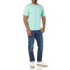 imageAmazon Essentials Mens TShirts ShortSleeve Crewneck Pocket Cotton 2PackMint Green White