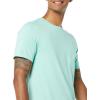 imageAmazon Essentials Mens TShirts ShortSleeve Crewneck Pocket Cotton 2PackMint Green White
