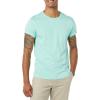 imageAmazon Essentials Mens TShirts ShortSleeve Crewneck Pocket Cotton 2PackMint Green White