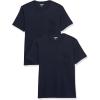 imageAmazon Essentials Mens TShirts ShortSleeve Crewneck Pocket Cotton 2PackNavy
