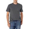 imageAmazon Essentials Mens TShirts ShortSleeve Crewneck Pocket Cotton 2PackNavyCharcoal Heather