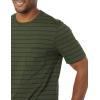 imageAmazon Essentials Mens TShirts ShortSleeve Crewneck Pocket Cotton 2PackNavyOliveStripe