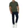 imageAmazon Essentials Mens TShirts ShortSleeve Crewneck Pocket Cotton 2PackNavyOliveStripe