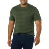 imageAmazon Essentials Mens TShirts ShortSleeve Crewneck Pocket Cotton 2PackNavyOliveStripe