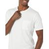 imageAmazon Essentials Mens TShirts ShortSleeve Crewneck Pocket Cotton 2PackWhite