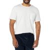 imageAmazon Essentials Mens TShirts ShortSleeve Crewneck Pocket Cotton 2PackWhite