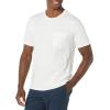 imageAmazon Essentials Mens TShirts ShortSleeve Crewneck Pocket Cotton 2PackWhite