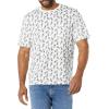 imageAmazon Essentials Mens TShirts ShortSleeve Crewneck Pocket Cotton 2PackWhitePineapple Print