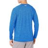 imageAmazon Essentials Mens Tech Stretch LongSleeve TShirt  Discontinued ColorsBlue Heather