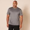imageAmazon Essentials TShirts for Men Active Performance Tech Available in Big ampamp Tall Pack of 2BlackMedium Grey