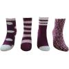 imageAmazon Essentials Unisex Kids Fuzzy Cozy Socks 4 PairsRed Multi