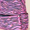 imageAmazon Essentials Unisex Kids Nylon BackpackBright Pink Zebra Stripes