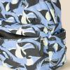 imageAmazon Essentials Unisex Kids Nylon BackpackLight Blue Shark Waves