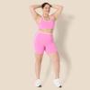 imageAmazon Essentials Womens Active FormFlex Buttery Soft High Waist 6quot Biker Shorts with Contrast TrimFlamingo PinkWhite