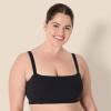 imageAmazon Essentials Womens Active FormFlex Buttery Soft Light Support Bandeau Sports Bra with Adjustable StrapsBlack