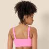 imageAmazon Essentials Womens Active FormFlex Buttery Soft Light Support Bandeau Sports Bra with Adjustable StrapsFlamingo Pink