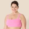 imageAmazon Essentials Womens Active FormFlex Buttery Soft Light Support Bandeau Sports Bra with Adjustable StrapsFlamingo Pink