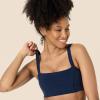 imageAmazon Essentials Womens Active FormFlex Buttery Soft Light Support Bandeau Sports Bra with Adjustable StrapsNavy