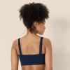 imageAmazon Essentials Womens Active FormFlex Buttery Soft Light Support Bandeau Sports Bra with Adjustable StrapsNavy