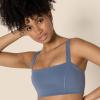 imageAmazon Essentials Womens Active FormFlex Buttery Soft Light Support Bandeau Sports Bra with Adjustable StrapsSlate Grey