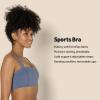 imageAmazon Essentials Womens Active FormFlex Buttery Soft Light Support Bandeau Sports Bra with Adjustable StrapsSlate Grey