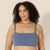 imageAmazon Essentials Womens Active FormFlex Buttery Soft Light Support Bandeau Sports Bra with Adjustable StrapsSlate Grey