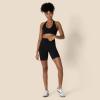 imageAmazon Essentials Womens Active FormFlex Buttery Soft Light Support Halter VNeck Sports BraBlack