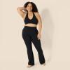 imageAmazon Essentials Womens Active FormFlex Buttery Soft Light Support Halter VNeck Sports BraBlack