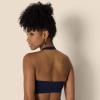 imageAmazon Essentials Womens Active FormFlex Buttery Soft Light Support Halter VNeck Sports BraNavy