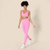 imageAmazon Essentials Womens Active FormFlex Buttery Soft Light Support Halter VNeck Sports BraPink