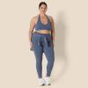 imageAmazon Essentials Womens Active FormFlex Buttery Soft Light Support Halter VNeck Sports BraSlate Grey