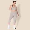 imageAmazon Essentials Womens Active FormFlex Buttery Soft Light Support Halter VNeck Sports BraTaupe