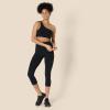 imageAmazon Essentials Womens Active FormFlex Buttery Soft Light Support One Shoulder Strappy Back Sports BraBlack
