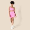 imageAmazon Essentials Womens Active FormFlex Buttery Soft Light Support One Shoulder Strappy Back Sports BraFlamingo Pink
