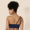 imageAmazon Essentials Womens Active FormFlex Buttery Soft Light Support One Shoulder Strappy Back Sports BraNavy