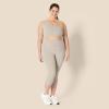 imageAmazon Essentials Womens Active FormFlex Buttery Soft Light Support One Shoulder Strappy Back Sports BraTaupe