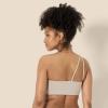 imageAmazon Essentials Womens Active FormFlex Buttery Soft Light Support One Shoulder Strappy Back Sports BraTaupe