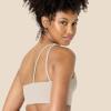 imageAmazon Essentials Womens Active FormFlex Buttery Soft Light Support One Shoulder Strappy Back Sports BraTaupe