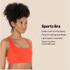 imageAmazon Essentials Womens Active FormFlex Buttery Soft Light Support Square Neck Racerback Sports BraBright Red