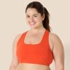 imageAmazon Essentials Womens Active FormFlex Buttery Soft Light Support Square Neck Racerback Sports BraBright Red