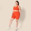 imageAmazon Essentials Womens Active FormFlex Buttery Soft Light Support Square Neck Racerback Sports BraBright Red