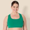 imageAmazon Essentials Womens Active FormFlex Buttery Soft Light Support Square Neck Racerback Sports BraEmerald Green