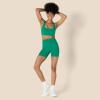 imageAmazon Essentials Womens Active FormFlex Buttery Soft Light Support Square Neck Racerback Sports BraEmerald Green