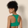 imageAmazon Essentials Womens Active FormFlex Buttery Soft Light Support Square Neck Racerback Sports BraEmerald Green