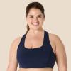 imageAmazon Essentials Womens Active FormFlex Buttery Soft Light Support Square Neck Racerback Sports BraNavy