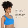 imageAmazon Essentials Womens Active FormFlex Buttery Soft Light Support Square Neck Racerback Sports BraOcean Blue
