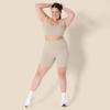 imageAmazon Essentials Womens Active FormFlex Buttery Soft Light Support Square Neck Racerback Sports BraTaupe
