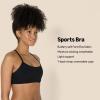 imageAmazon Essentials Womens Active FormFlex Buttery Soft Light Support YBack Thin Strap Yoga Sports BraBlack